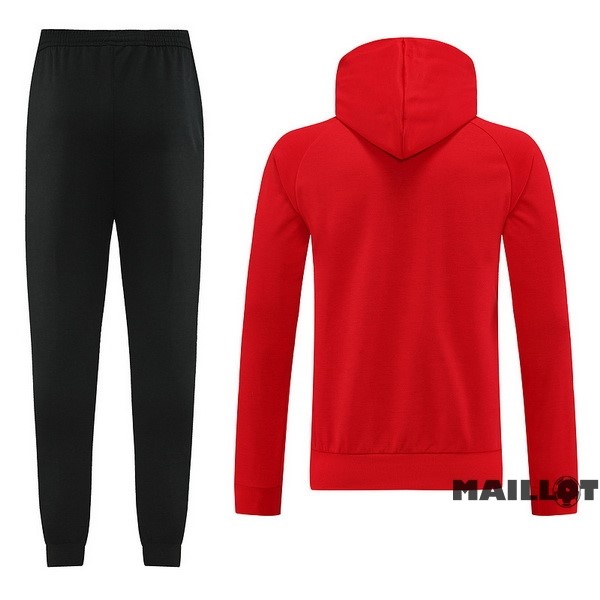 Foot Maillot Pas Cher Veste Con Capucha Arsenal 2022 2023 Noir I Rouge
