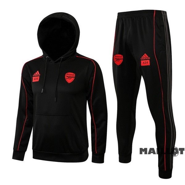 Foot Maillot Pas Cher Veste Con Capucha Arsenal 2022 2023 Noir Rouge