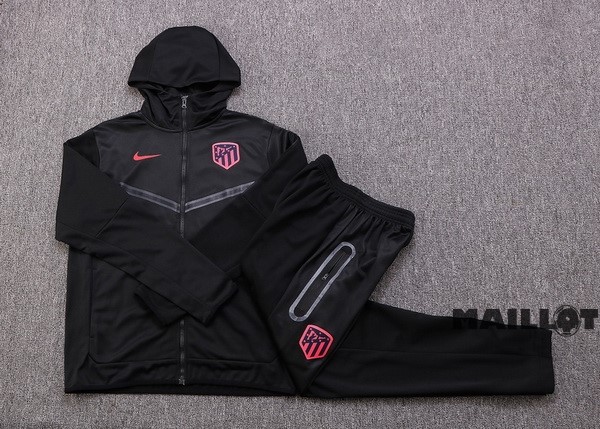 Foot Maillot Pas Cher Veste Con Capucha Atlético Madrid 2022 2023 Noir