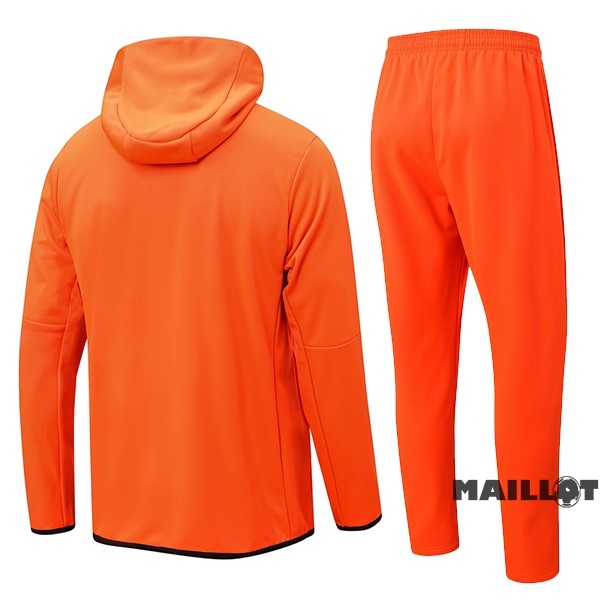 Foot Maillot Pas Cher Veste Con Capucha Atlético Madrid 2022 2023 Orange