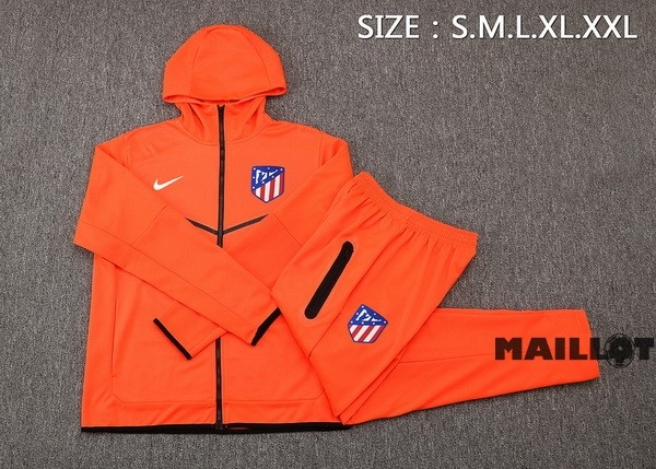 Foot Maillot Pas Cher Veste Con Capucha Atlético Madrid 2022 2023 Orange