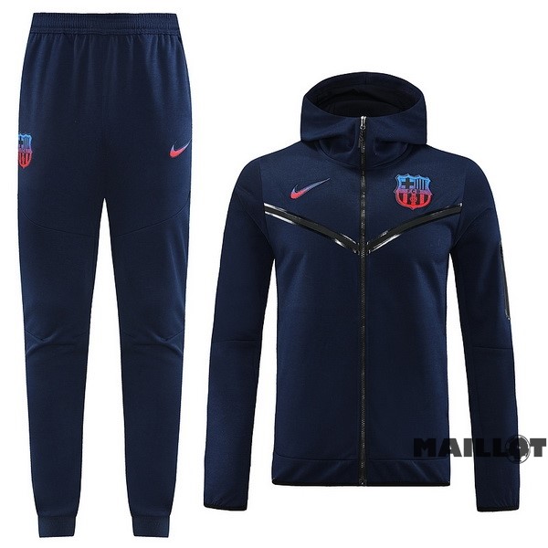 Foot Maillot Pas Cher Veste Con Capucha Barcelona 2022 2023 Bleu Marine