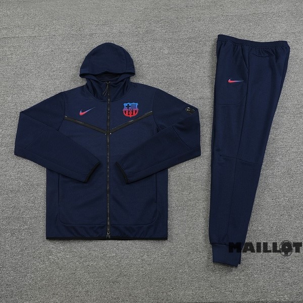 Foot Maillot Pas Cher Veste Con Capucha Barcelona 2022 2023 Bleu Marine