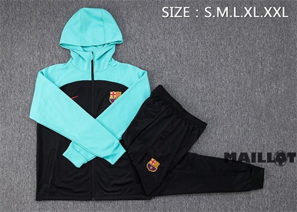 Foot Maillot Pas Cher Veste Con Capucha Barcelona 2022 2023 Noir Vert
