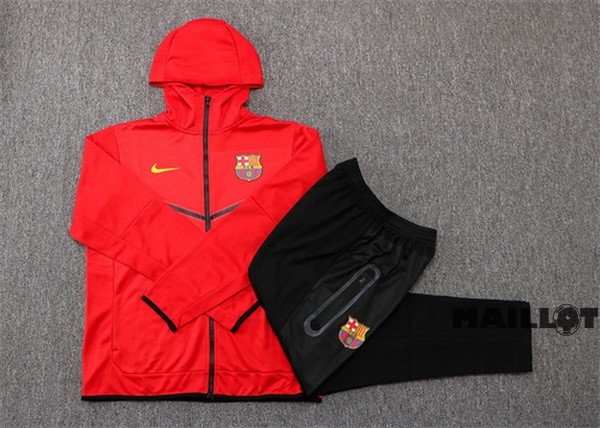Foot Maillot Pas Cher Veste Con Capucha Barcelona 2022 2023 Rouge Noir