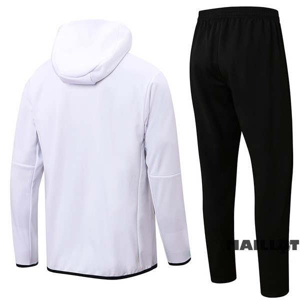 Foot Maillot Pas Cher Veste Con Capucha Brésil 2022 Blanc Noir
