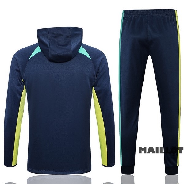 Foot Maillot Pas Cher Veste Con Capucha Brésil 2023 Bleu Marine Vert