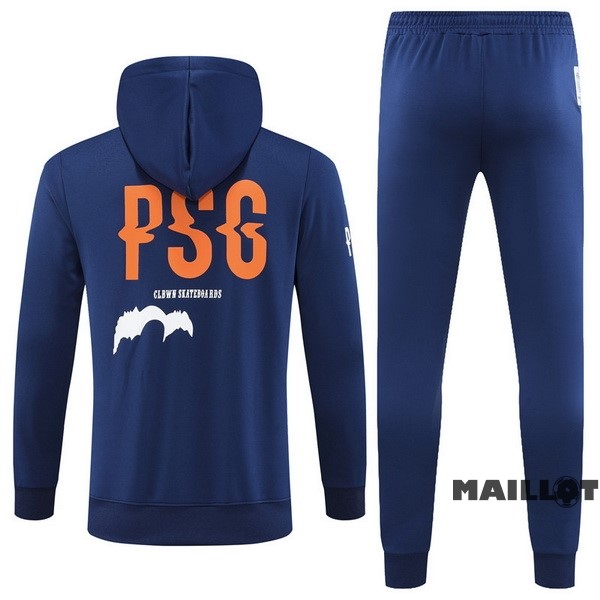 Foot Maillot Pas Cher Veste Con Capucha Enfant Paris Saint Germain 2022 2023 Bleu