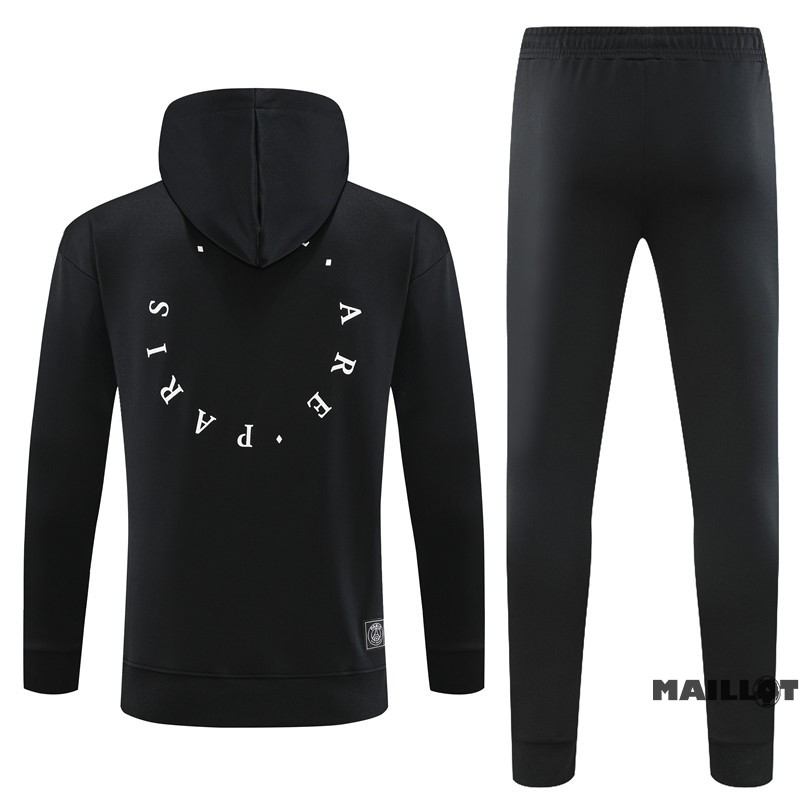 Foot Maillot Pas Cher Veste Con Capucha Enfant Paris Saint Germain 2023 2024 Noir