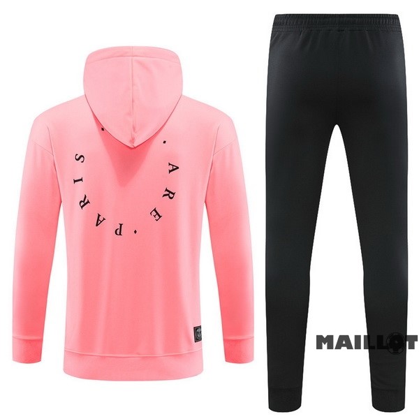 Foot Maillot Pas Cher Veste Con Capucha Enfant Paris Saint Germain 2023 2024 Rose Noir