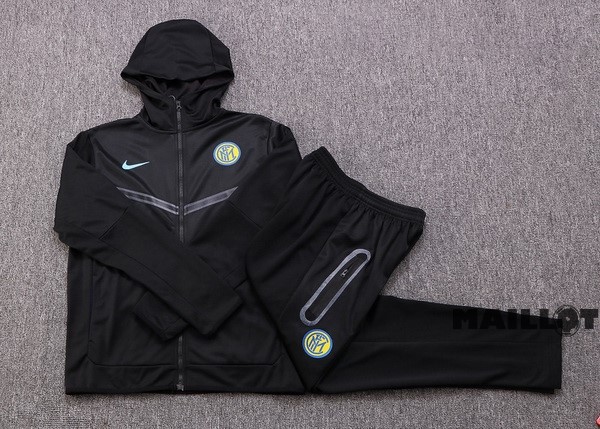 Foot Maillot Pas Cher Veste Con Capucha Inter Milán 2022 2023 Noir
