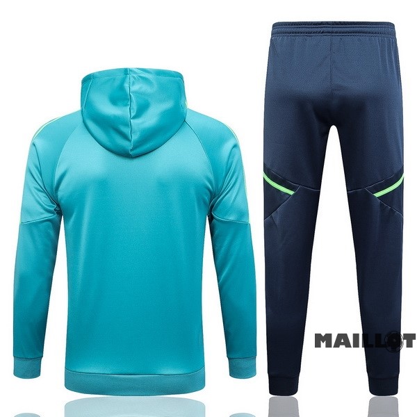 Foot Maillot Pas Cher Veste Con Capucha Juventus 2022 2023 Vert Bleu