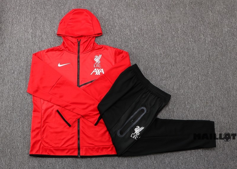 Foot Maillot Pas Cher Veste Con Capucha Liverpool 2022 2023 Rouge Noir