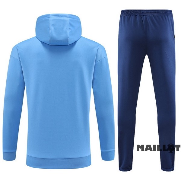 Foot Maillot Pas Cher Veste Con Capucha Manchester City 2022 2023 Bleu
