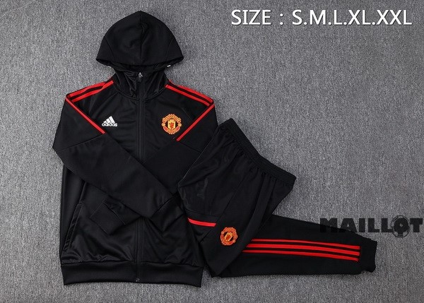 Foot Maillot Pas Cher Veste Con Capucha Manchester United 2022 2023 Noir