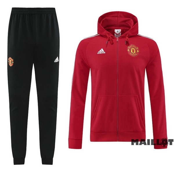 Foot Maillot Pas Cher Veste Con Capucha Manchester United 2022 2023 Rouge