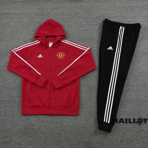 Foot Maillot Pas Cher Veste Con Capucha Manchester United 2022 2023 Rouge