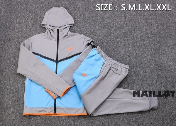 Foot Maillot Pas Cher Veste Con Capucha Nike 2022 2023 Gris Bleu
