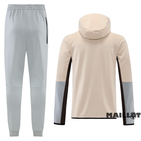 Foot Maillot Pas Cher Veste Con Capucha Nike 2022 2023 Gris Jaune