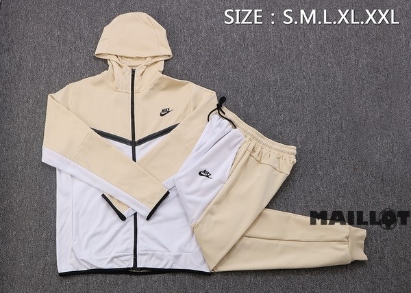 Foot Maillot Pas Cher Veste Con Capucha Nike 2022 2023 Jaune Blanc