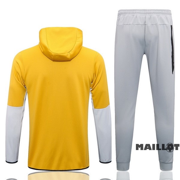 Foot Maillot Pas Cher Veste Con Capucha Nike 2022 2023 Jaune Gris