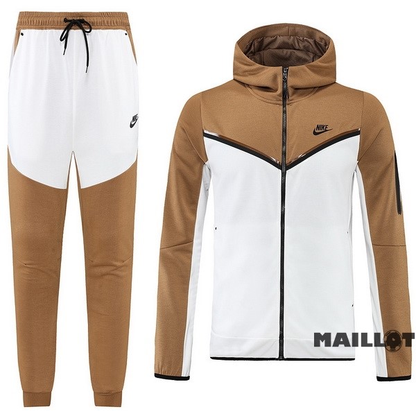 Foot Maillot Pas Cher Veste Con Capucha Nike 2022 2023 Jaune I Blanc