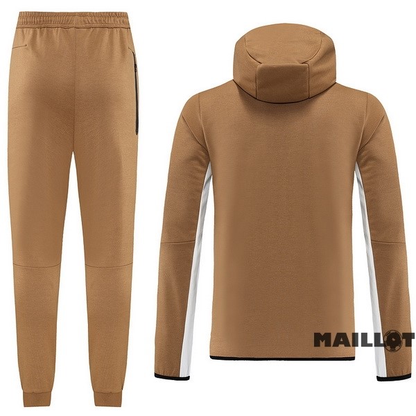 Foot Maillot Pas Cher Veste Con Capucha Nike 2022 2023 Jaune I Blanc