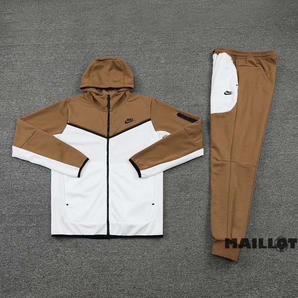 Foot Maillot Pas Cher Veste Con Capucha Nike 2022 2023 Jaune I Blanc