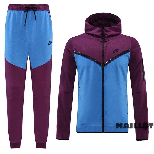 Foot Maillot Pas Cher Veste Con Capucha Nike 2022 2023 Purpura Bleu