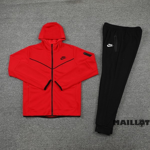Foot Maillot Pas Cher Veste Con Capucha Nike 2022 2023 Rouge I Noir