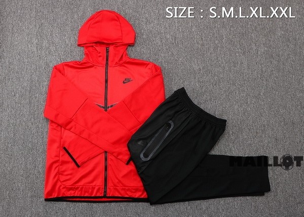 Foot Maillot Pas Cher Veste Con Capucha Nike 2022 2023 Rouge Noir