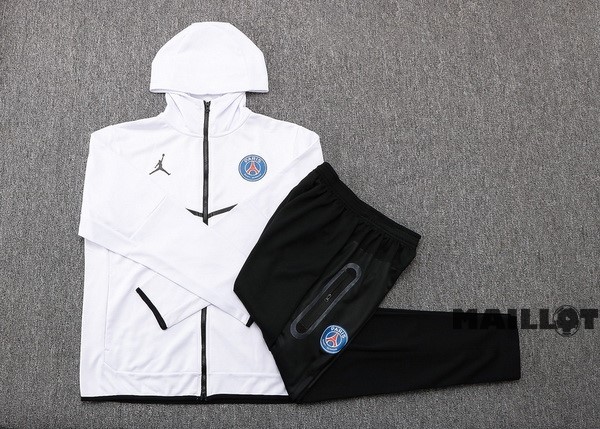 Foot Maillot Pas Cher Veste Con Capucha Paris Saint Germain 2022 2023 Blanc Noir