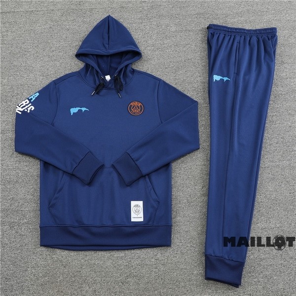 Foot Maillot Pas Cher Veste Con Capucha Paris Saint Germain 2022 2023 Bleu