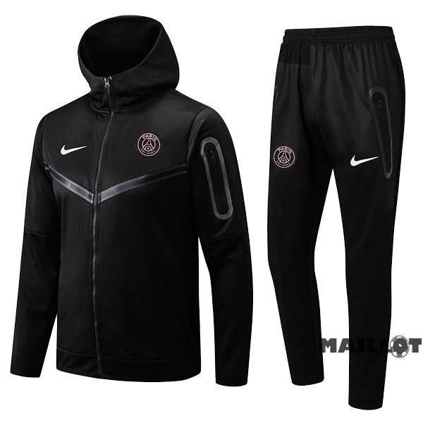 Foot Maillot Pas Cher Veste Con Capucha Paris Saint Germain 2022 2023 I Noir