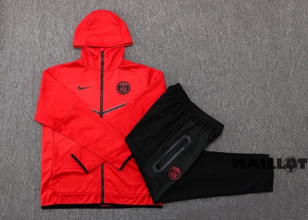 Foot Maillot Pas Cher Veste Con Capucha Paris Saint Germain 2022 2023 Rouge Noir