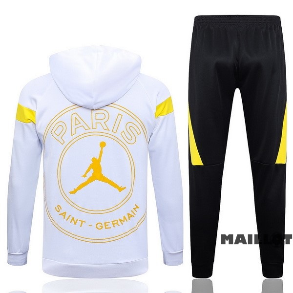 Foot Maillot Pas Cher Veste Con Capucha Paris Saint Germain 2023 2024 Blanc Noir