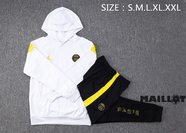 Foot Maillot Pas Cher Veste Con Capucha Paris Saint Germain 2023 2024 Blanc Noir