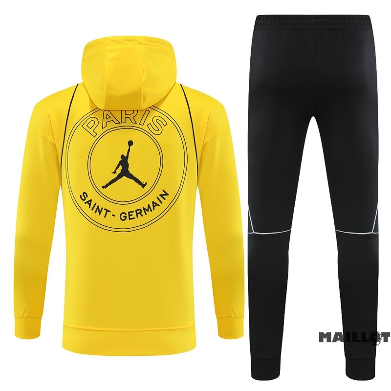 Foot Maillot Pas Cher Veste Con Capucha Paris Saint Germain 2023 2024 Jaune I Noir