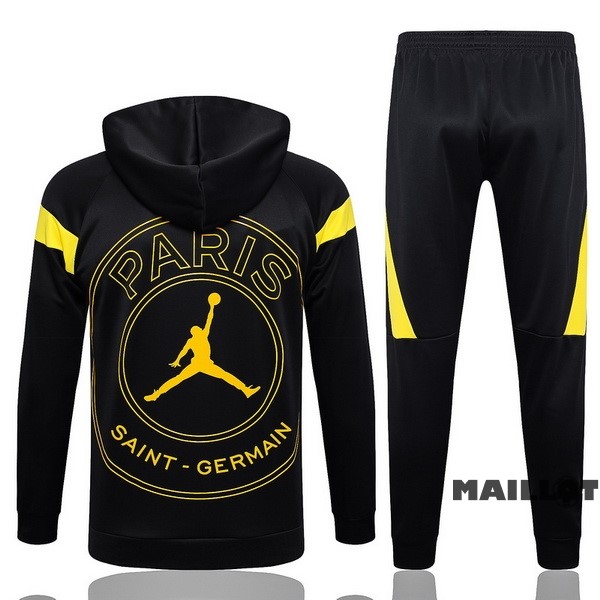 Foot Maillot Pas Cher Veste Con Capucha Paris Saint Germain 2023 2024 Noir Jaune