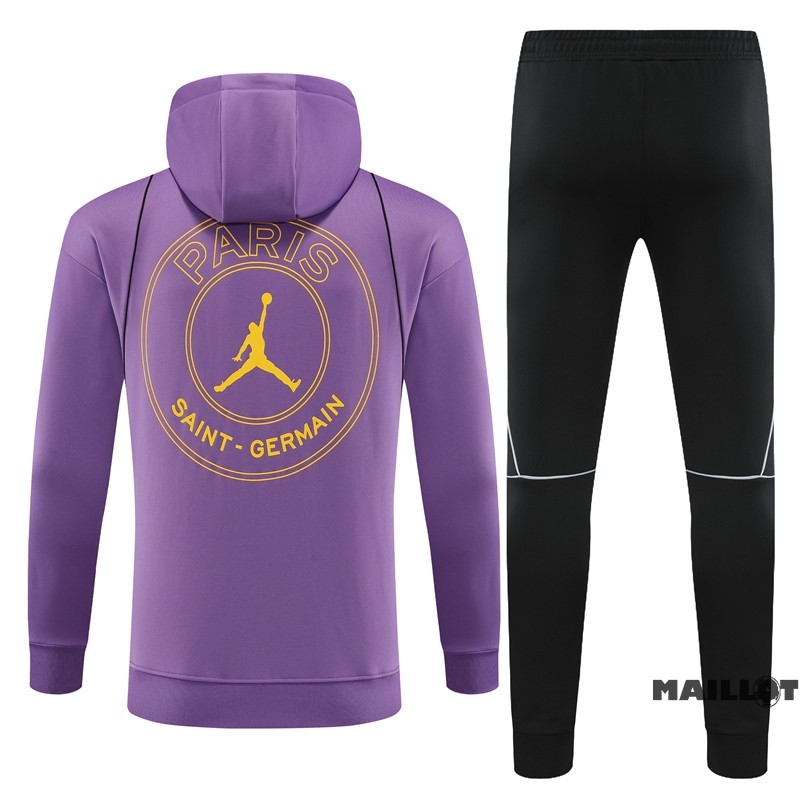 Foot Maillot Pas Cher Veste Con Capucha Paris Saint Germain 2023 2024 Purpura Noir