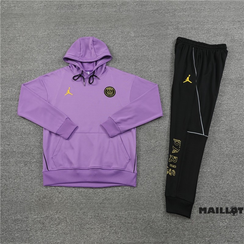 Foot Maillot Pas Cher Veste Con Capucha Paris Saint Germain 2023 2024 Purpura Noir