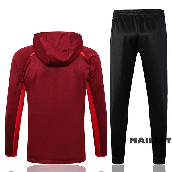 Foot Maillot Pas Cher Veste Con Capucha Portugal 2022 Rouge I Noir