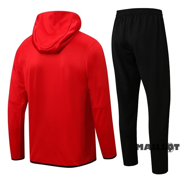 Foot Maillot Pas Cher Veste Con Capucha Portugal 2022 Rouge Noir