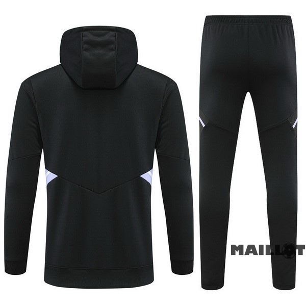 Foot Maillot Pas Cher Veste Con Capucha Real Madrid 2022 2023 Noir Purpura