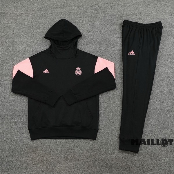 Foot Maillot Pas Cher Veste Con Capucha Real Madrid 2023 2024 Rose Noir