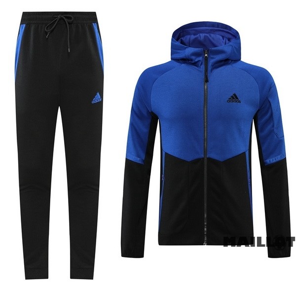 Foot Maillot Pas Cher Veste Con Capucha adidas 2022 2023 Bleu Marine Noir