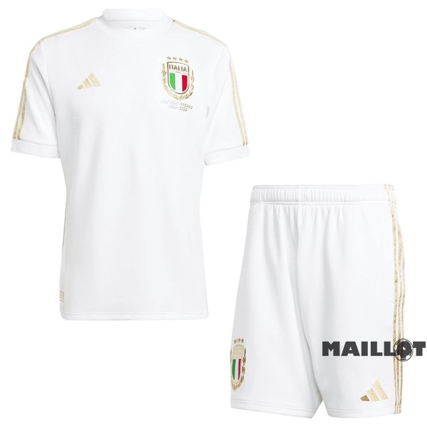 Foot Maillot Pas Cher Édition commémorative Conjunto De Enfant Italie Blanc