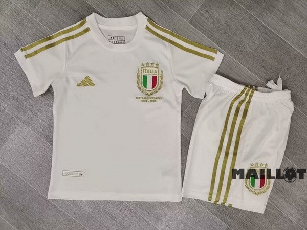 Foot Maillot Pas Cher Édition commémorative Conjunto De Enfant Italie Blanc