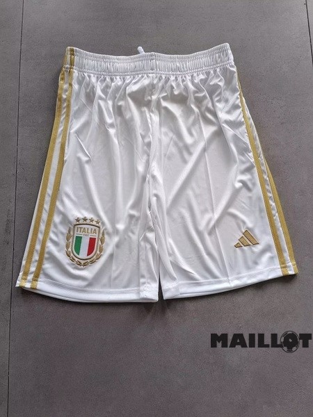 Foot Maillot Pas Cher Édition commémorative Pantalon Italie 2023 Blanc