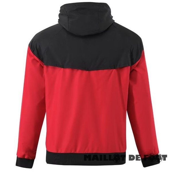 Foot Maillot Pas Cher Coupe Vent AC Milan 2023 2024 Rouge Noir